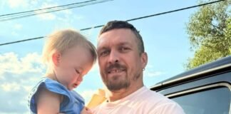 Александр Усик показался в объятиях с младшей дочкой: трогательные фото