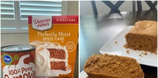 I made pumpkin bread with just 2 ingredients. It reminded me of my favorite Starbucks treat.