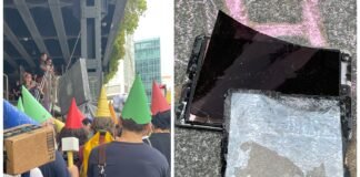 I went to an anti-tech rally, where Gen Z dressed as gnomes and smashed iPhones. Here’s what I learned.