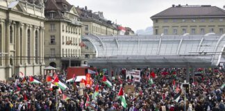 Pro-Palestinian protest in Bern, Switzerland, escalates into riots: 18 police officers injured