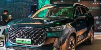 Chery Tiggo 8 PHEV di M’sia – 1.5T hibrid, 279 PS/365 Nm, jarak gerak hingga 1,200 km; dari RM159,800