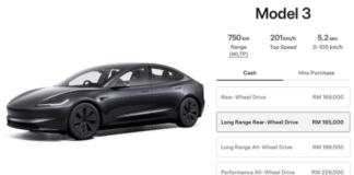 Tesla Model 3 Highland turun harga sehingga RM13k di Malaysia – terima tuil lampu isyarat, kamera hadapan