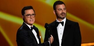 Kimmel told Colbert he got ABC’s call pulling his show when his guests were already seated