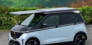 Nissan Sakura gets roof-mounted, extendable solar panel – concept provides 3,000 km of range annually