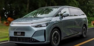 Xpeng X9 PowerX – brand’s first REEV, 1.5T, 0.15 l/100 km FC, 452 km CLTC EV range, 1,602 km total