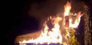 Partisans burned an enemy military truck that was supposed to go to Pokrovsk