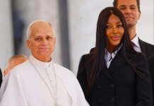 Naomi Campbell met the Pope in the Vatican