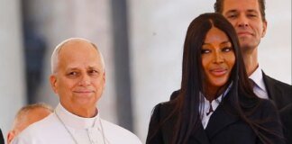 Naomi Campbell met the Pope in the Vatican