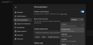 I tried ChatGPT-5.1’s personality presets. Cynical and Quirky are my favorites.