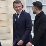 Zelenskyy arrived at the Élysée Palace and met with Macron