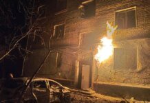 Enemy UAV exploded near an apartment building in Chernihiv, there are wounded