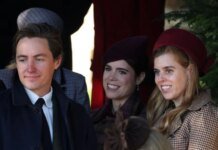 Former Prince Andrew was not present at the Christmas church service attended by the British royal family