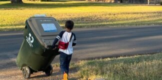 I don’t give my 7-year-old an allowance. Instead, he runs a neighborhood business, where neighbors pay him to take out their trash.