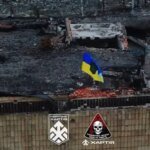 Fighters of "Khartia" raised the Ukrainian flag over the city hall building in the center of Kupyansk