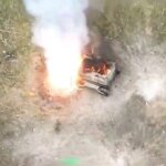 Border guards in southern Ukraine destroyed occupiers' quad bikes, communication antenna, and robot