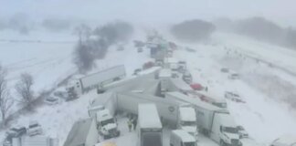 Over 100 cars crashed on a Michigan highway due to heavy snowfall: there are injured