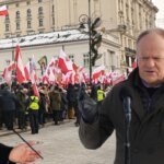 Mass protests against the EU defense program took place in Warsaw outside the Presidential Palace