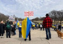 Washington hosted a march on the fourth anniversary of Russia's full-scale invasion of Ukraine