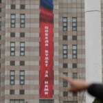 The Russian Embassy in South Korea displayed a propaganda banner and provoked a diplomatic scandal in Seoul
