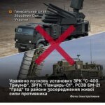 Defense Forces hit Russian S-400 Triumf, Pantsir-S1 air defense systems and Grad MLRS