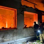 In the Kharkiv region, an enemy drone hit a house, the body of a man was recovered from under the rubble, his wife injured