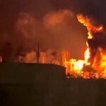 Large-scale fire broke out at an oil refinery in Krasnodar Krai due to drone attack
