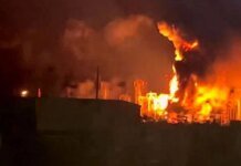 Large-scale fire broke out at an oil refinery in Krasnodar Krai due to drone attack
