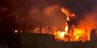 Large-scale fire broke out at an oil refinery in Krasnodar Krai due to drone attack