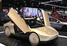 Tesla says the first Cybercab just rolled off the production line at Gigafactory Texas