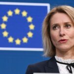 Kallas accused Iran of trying to draw regional countries into a large-scale war