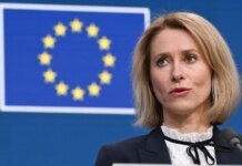 Kallas accused Iran of trying to draw regional countries into a large-scale war