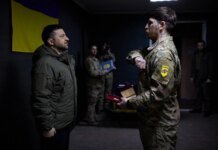 Zelenskyy honored soldiers of the 12th Special Purpose Brigade "Azov" with state awards