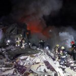 Rescuers found a deceased person under the rubble of a residential building in Kharkiv