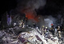 Rescuers found a deceased person under the rubble of a residential building in Kharkiv