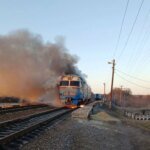 Enemy UAV attacked a passenger train in Sumy region, passengers evacuated