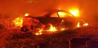 Night attack on Zaporizhzhia caused a large-scale fire in a parking lot