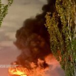 Enemy attacks Dnipro again – fire breaks out at infrastructure facility