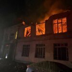 During a massive attack on Odesa, houses, a kindergarten, and a shopping center were damaged; 16 people injured