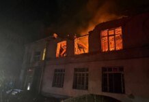 During a massive attack on Odesa, houses, a kindergarten, and a shopping center were damaged; 16 people injured