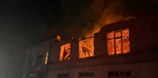 During a massive attack on Odesa, houses, a kindergarten, and a shopping center were damaged; 16 people injured