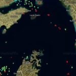 Traffic appears to halt in the Strait of Hormuz