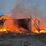Russians strike farm in Chernihiv region with drones: one man killed, two others wounded