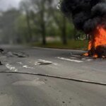 Shelling of Kherson on May 13 – Russians hit a fire truck, two people injured