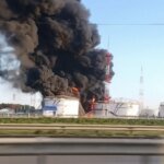 Oil terminal ignites in Moscow region following drone attack – Astra