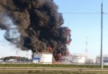 Oil terminal ignites in Moscow region following drone attack – Astra