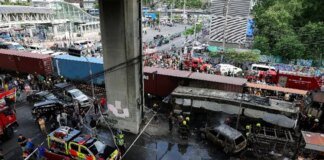 Train driver in Bangkok charged over deaths of eight people