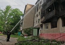 Russian airstrike on Druzhkivka claims a life and causes fires