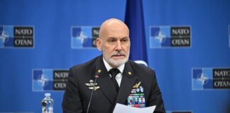 The Chair of the NATO Military Committee called the war in Ukraine "brutal" and warned of a storm amid global crises