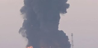 A large-scale fire broke out in the Moscow region, smoke is visible for dozens of kilometers