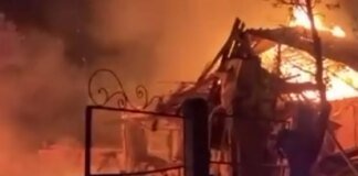 Massive Shahed attack on Konotop: three injured, part of a high-rise building destroyed